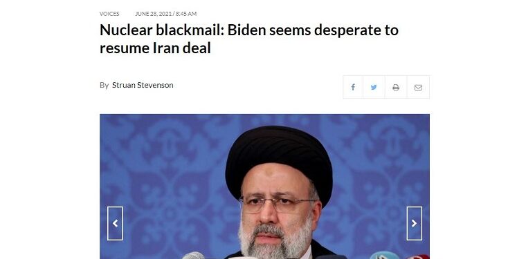 Nuclear blackmail Biden seems desperate to resume Iran deal