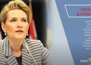 Mimi Kodheli, Minister of Defence of Albania (2013–2017) addressed the Free Iran World Summit