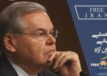 Senator Bob Menendez (D-NJ), Chairman of US Senate Foreign Relations Committee addressed the Free Iran World Summit