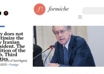 Italy does not legitimize the new Iranian president. The position of the amb. Third parties