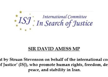 A statement by Struan Stevenson on behalf of the international committee ‘In Search of Justice’ (ISJ),