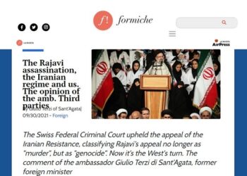 The Rajavi assassination, the Iranian regime and us. The opinion of the amb. Third parties