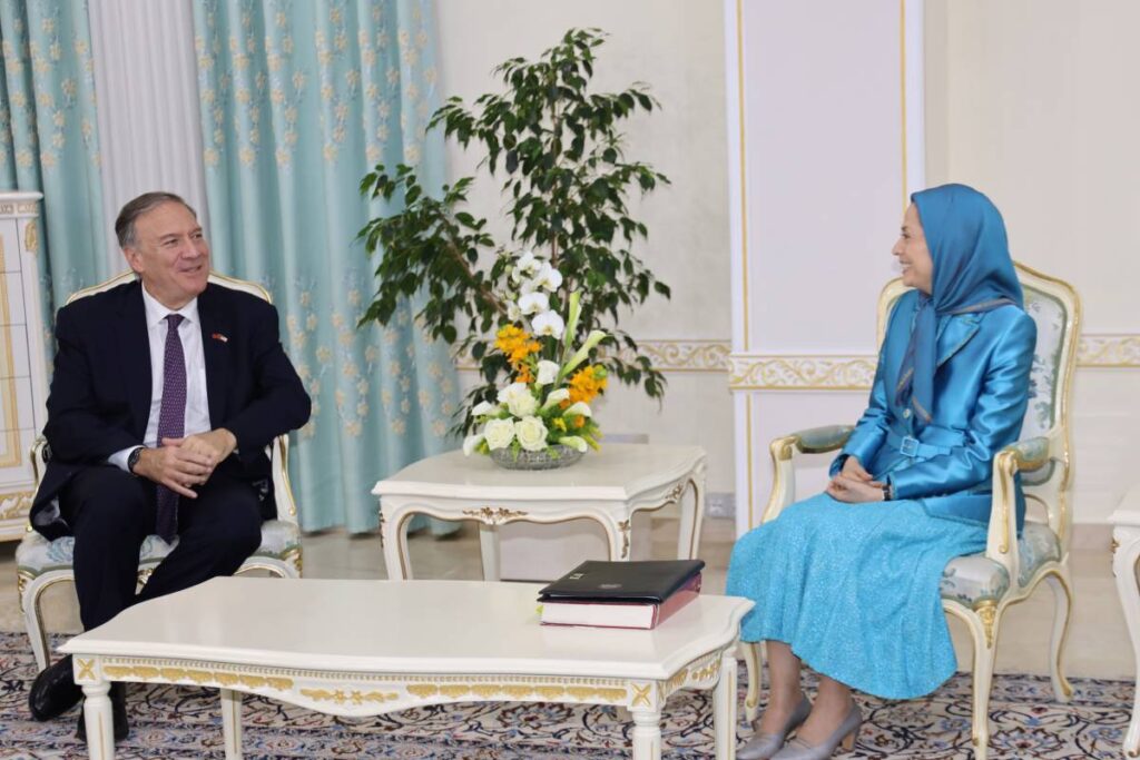 Mike Pompeo Visited Ashraf-3 and Met with Mrs. Maryam Rajavi